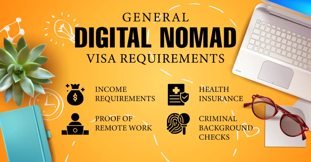 General digital nomad visa requirements